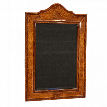 Mirror with veneered wood frame, 1970s