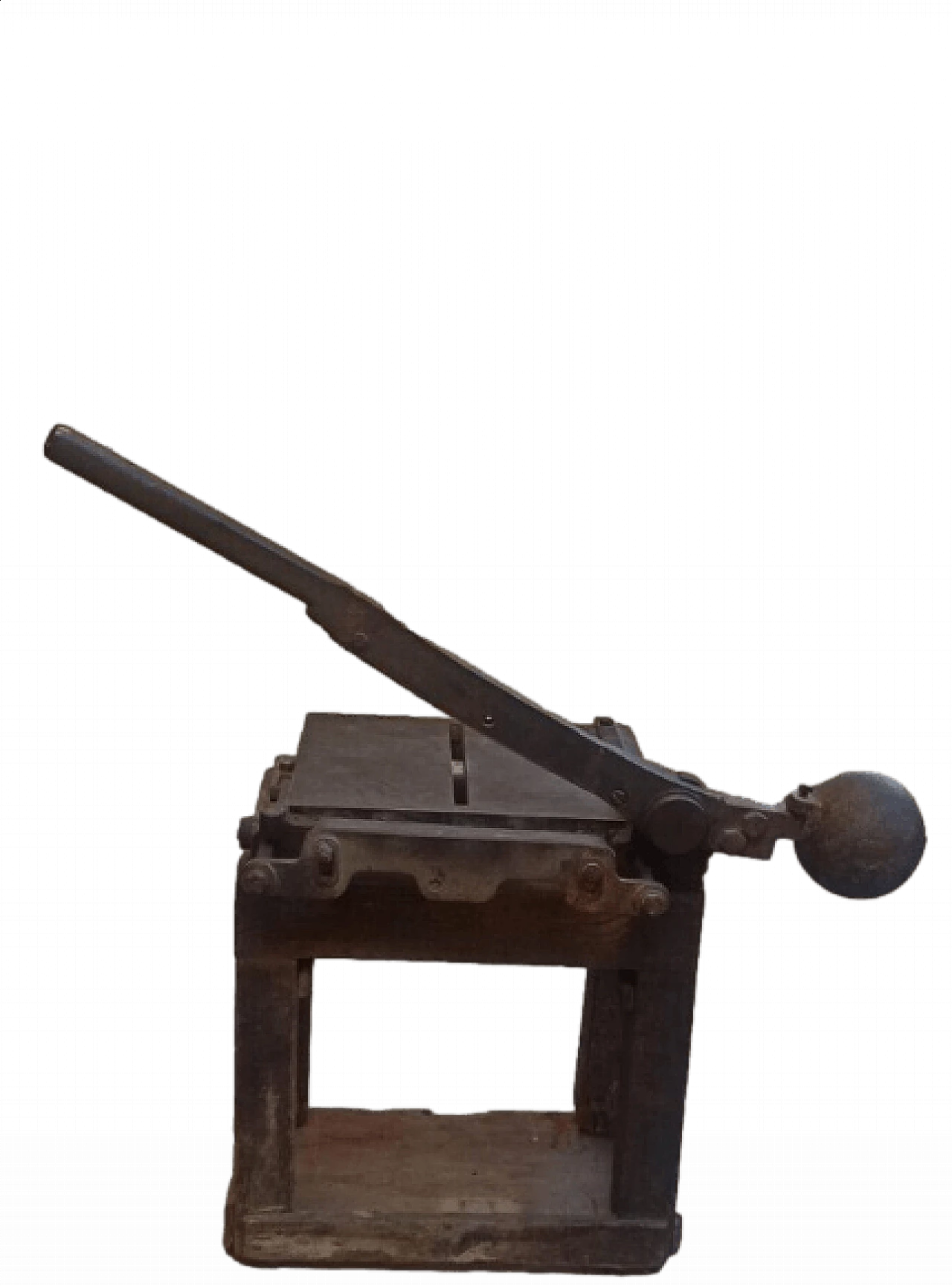 Professional cast iron paper cutter, early 20th century 3