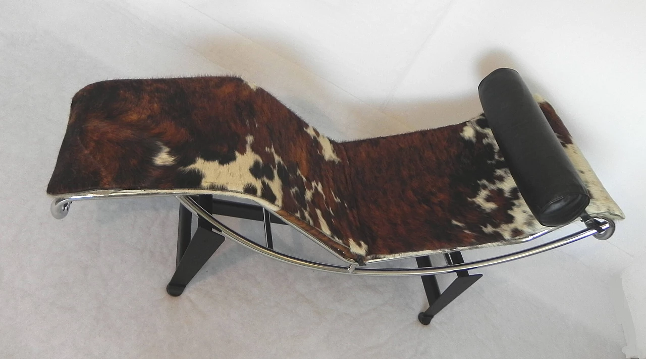 Chaise longue stile Bauhaus in metallo e cavallino di Alivar, anni '90 5