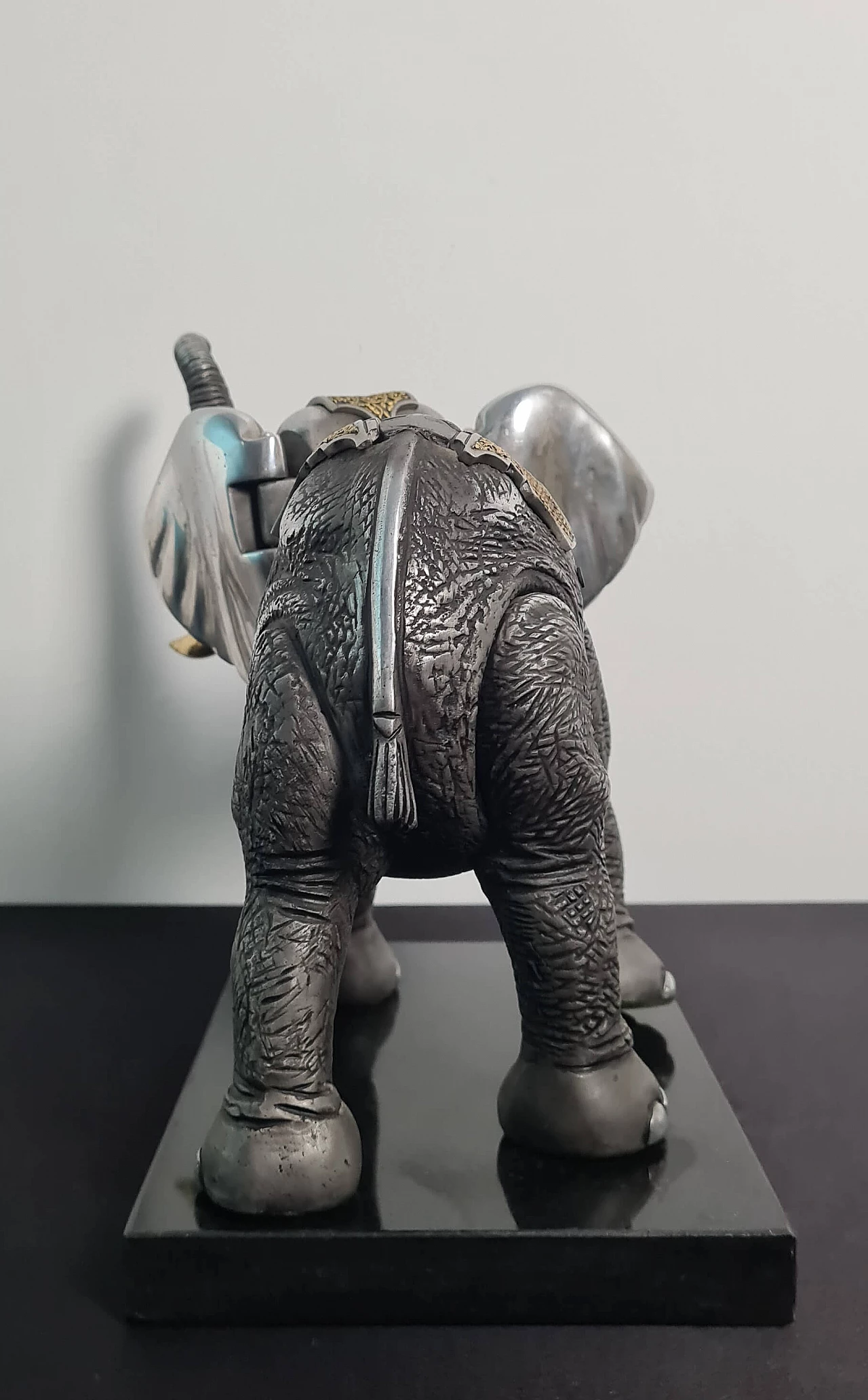 Metal elephant sculpture by Frank Meisler, 2000s 7