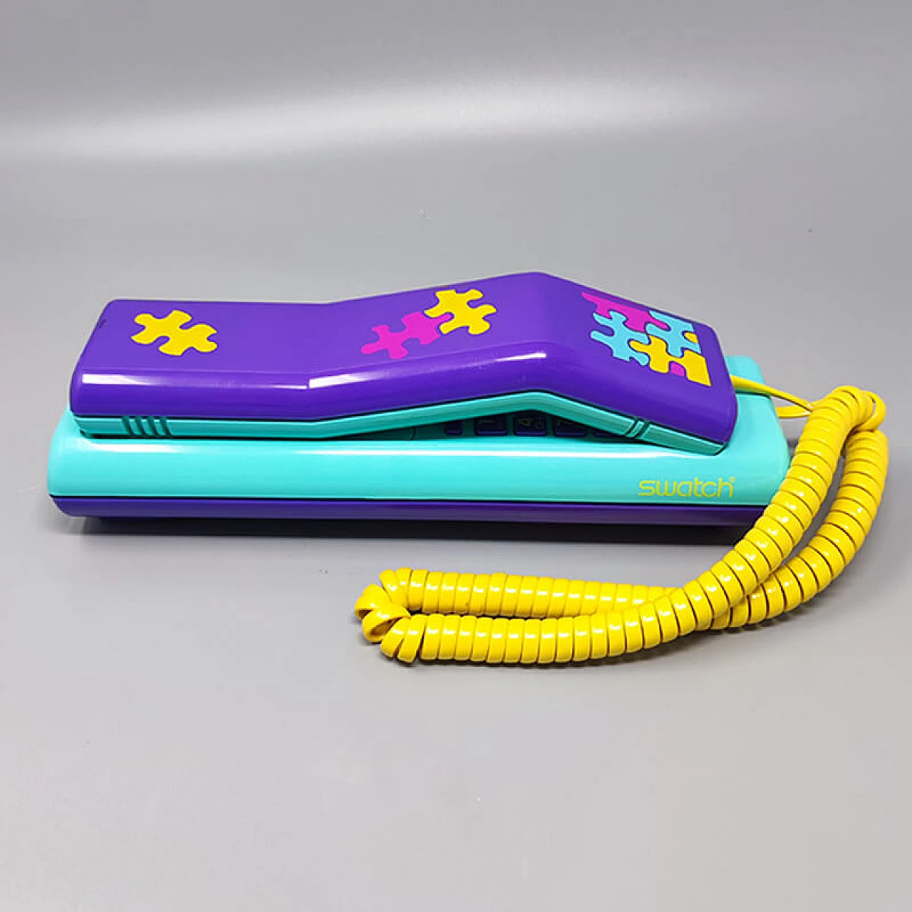 Puzzle Swatch Twin Phone landline phone, 1980s 2