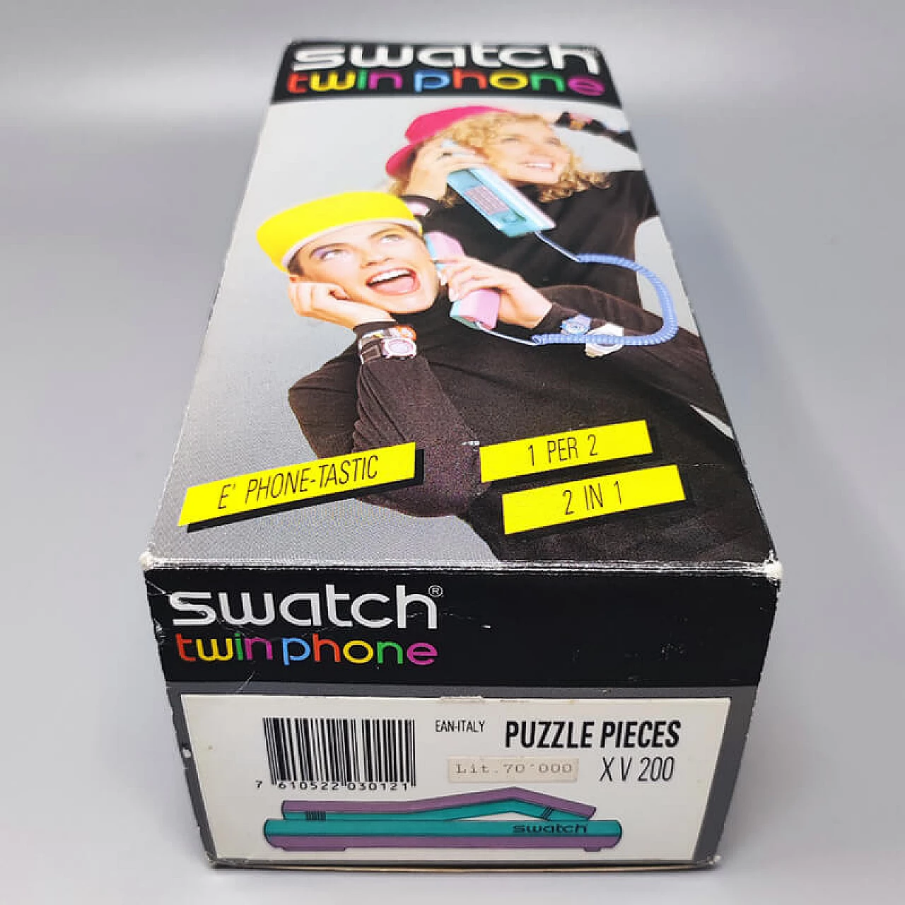Puzzle Swatch Twin Phone landline phone, 1980s 10