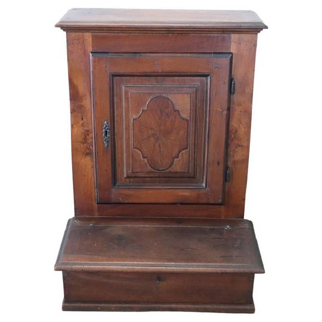Solid walnut kneeling-stool with inlay, mid-18th century 1