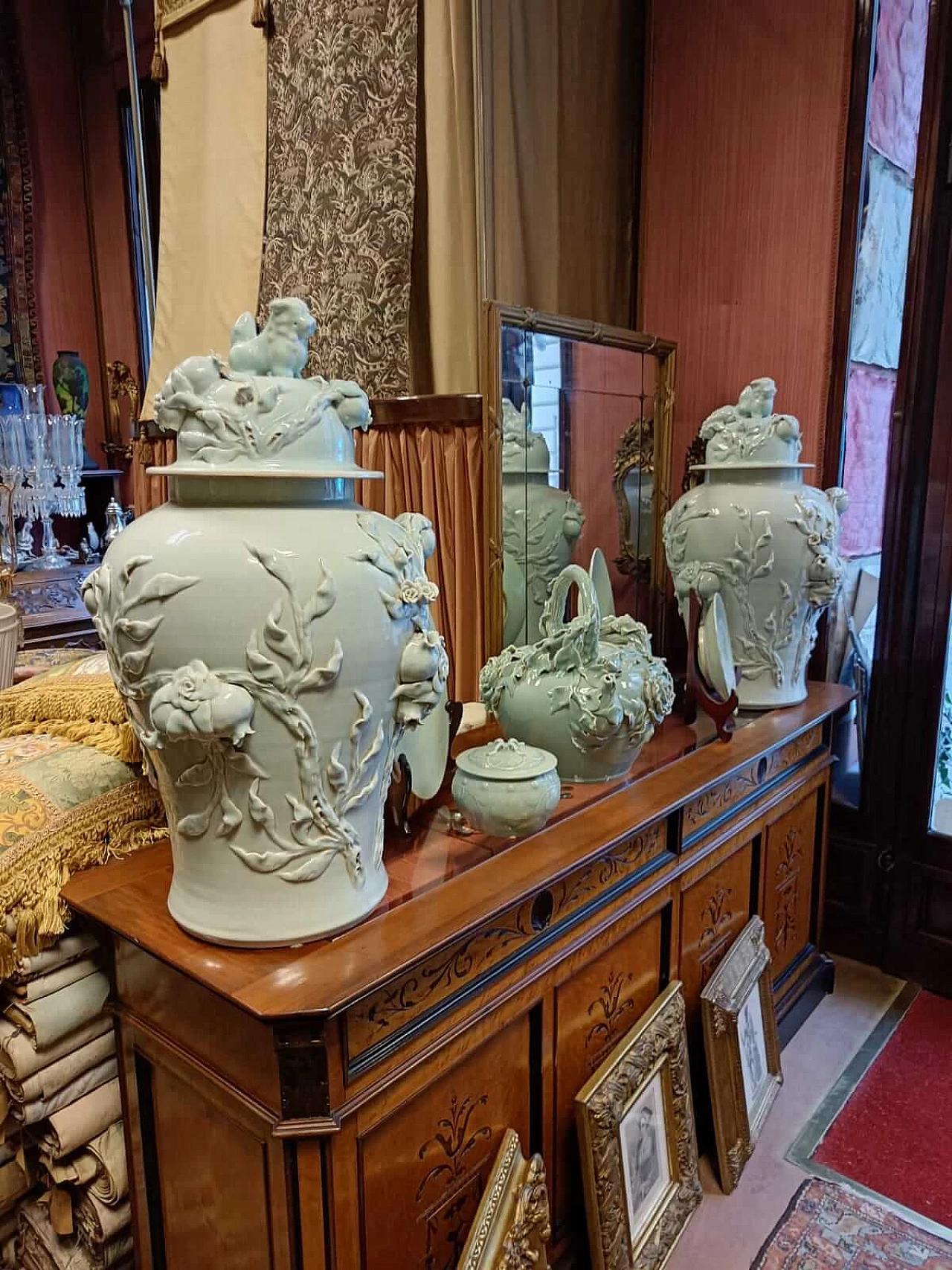 Coppia di vasi in celadon, fine '800 7