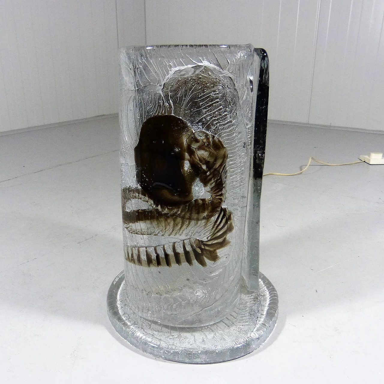Mazzega glass table lamp, 1960s 10