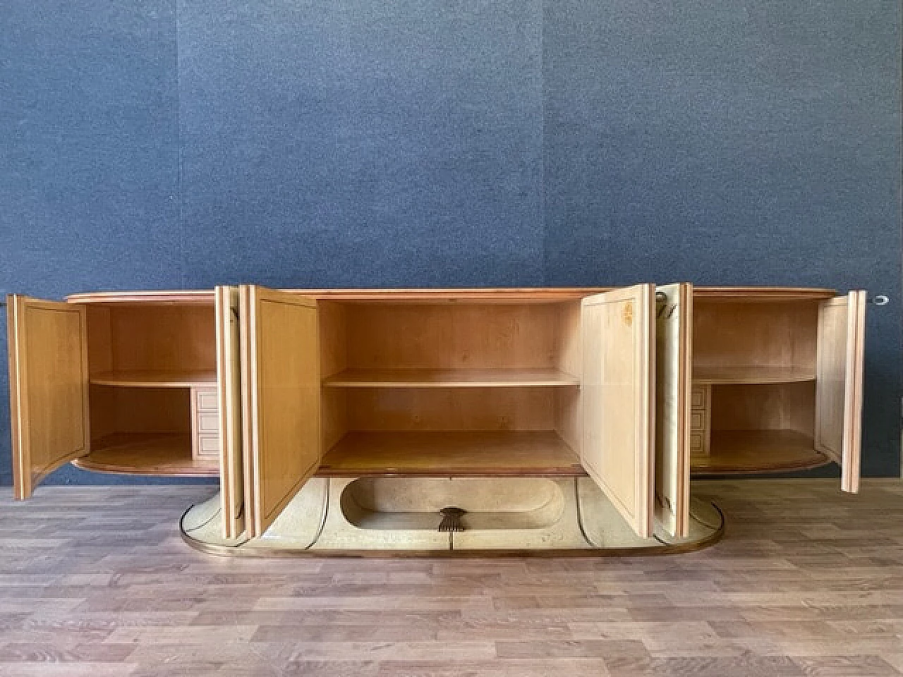 Parchment sideboard by Vittorio Dassi for Associazione Artigiani Canturini, 1940s 8