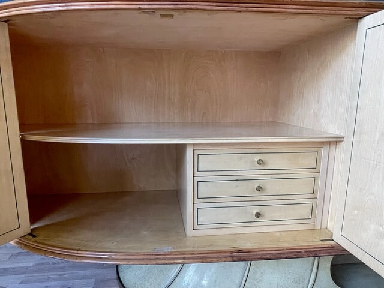 Parchment sideboard by Vittorio Dassi for Associazione Artigiani Canturini, 1940s 13