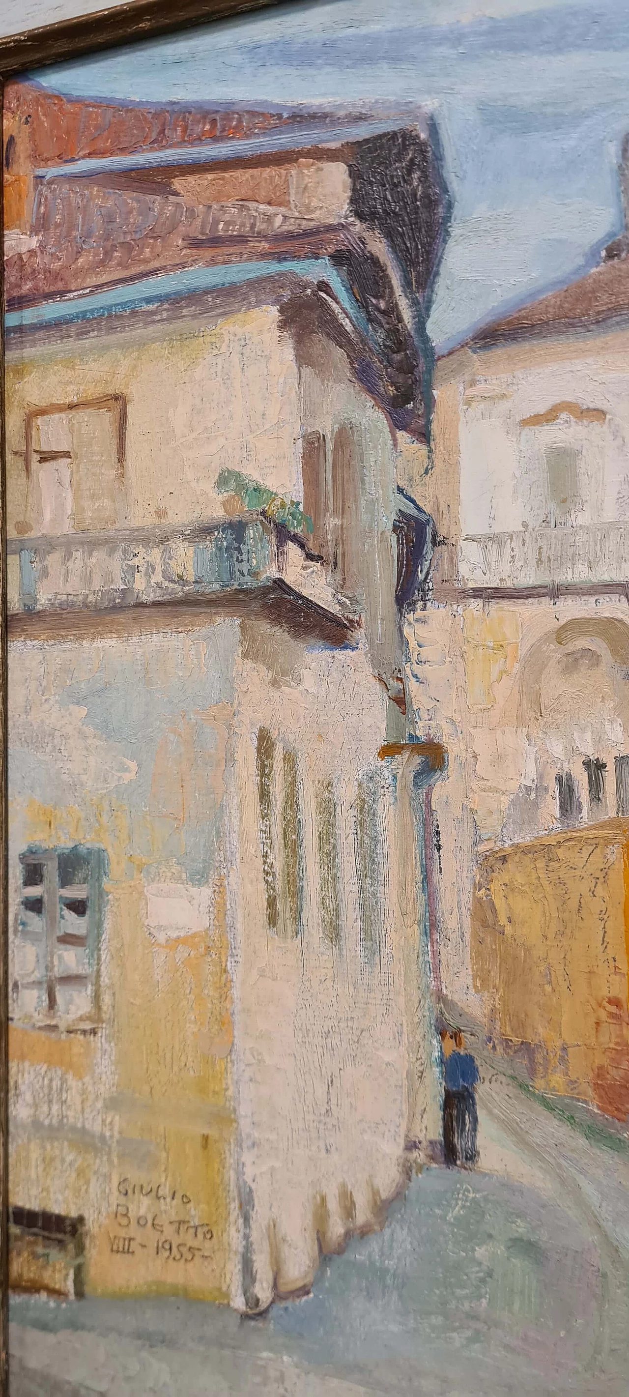 Giulio Boetto, Il Palazzo dei Marchesi, dipinto su tela, 1955 5