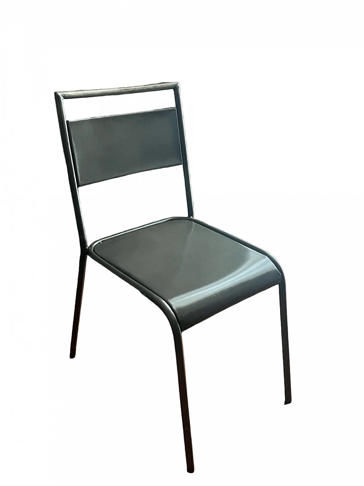 Gray wrought iron chair 5
