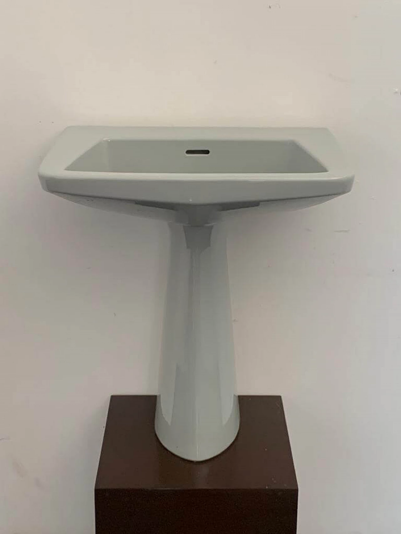Gray Oneline washbasin by Gio Ponti for Ideal Standard, 1950s 4