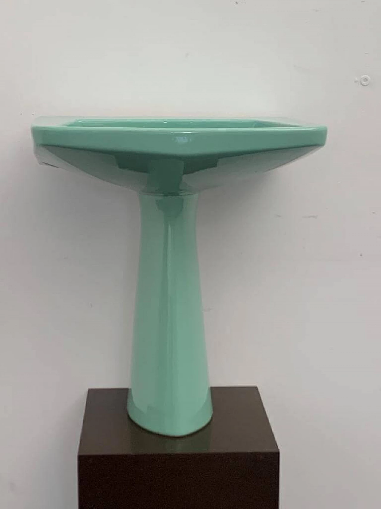 Sea green Oneline washbasin by Gio Ponti for Ideal Standard, 1950s 2