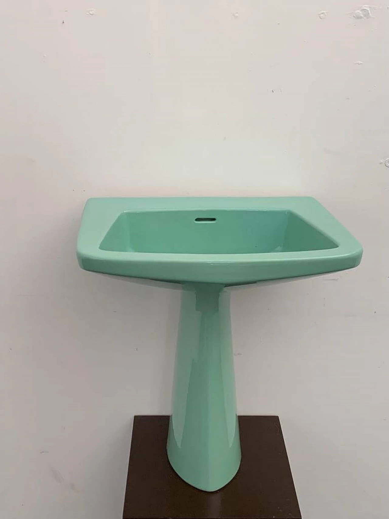 Sea green Oneline washbasin by Gio Ponti for Ideal Standard, 1950s 3