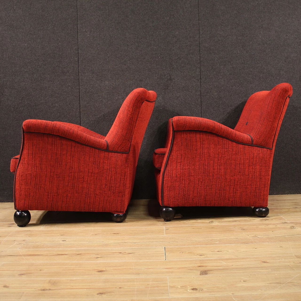 Pair of armchairs in the style of Gio Ponti for Fede Cheti, 1970s 6