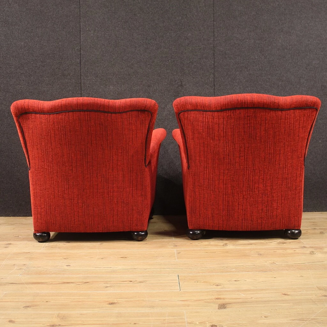 Pair of armchairs in the style of Gio Ponti for Fede Cheti, 1970s 7