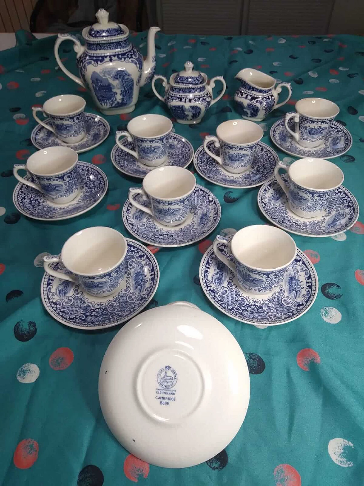 Servizio da caffè in porcellana di Petrus Regout - Royal Sphinx, anni '40 3