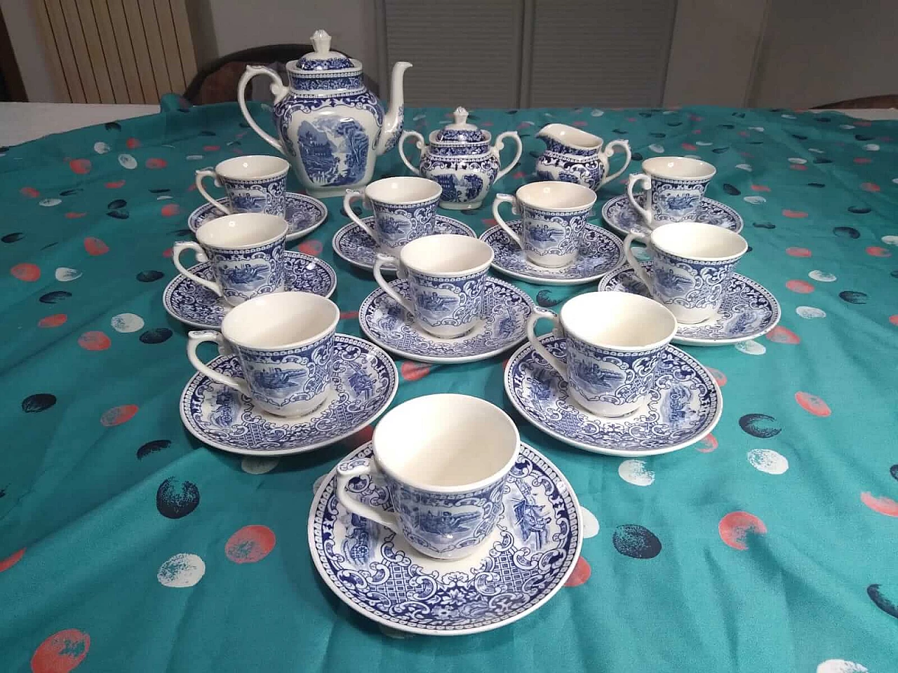 Servizio da caffè in porcellana di Petrus Regout - Royal Sphinx, anni '40 4