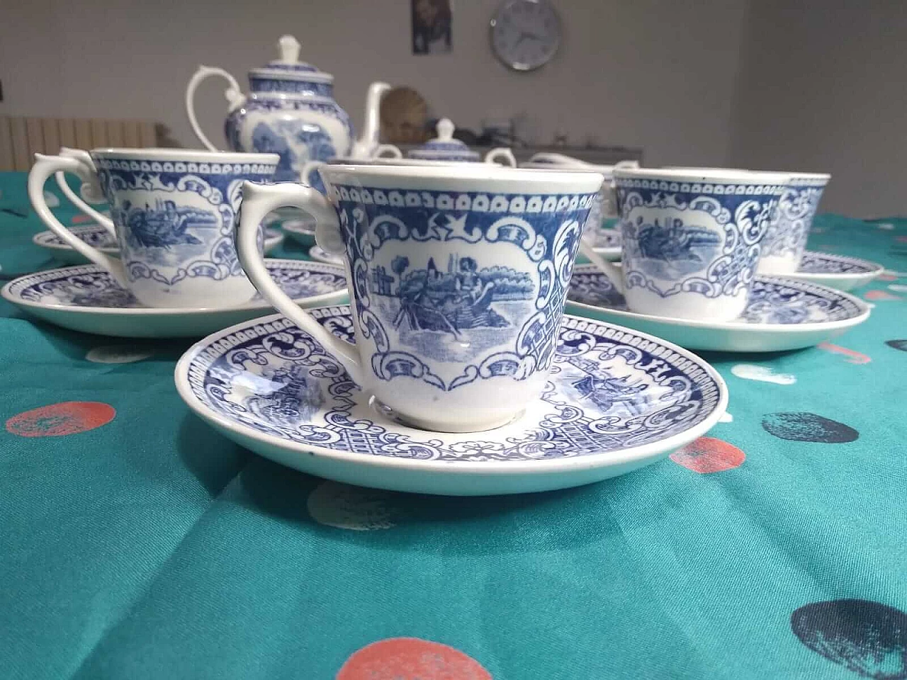 Servizio da caffè in porcellana di Petrus Regout - Royal Sphinx, anni '40 5