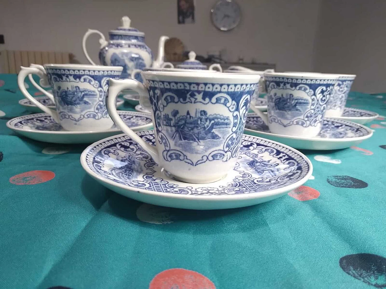 Servizio da caffè in porcellana di Petrus Regout - Royal Sphinx, anni '40 9