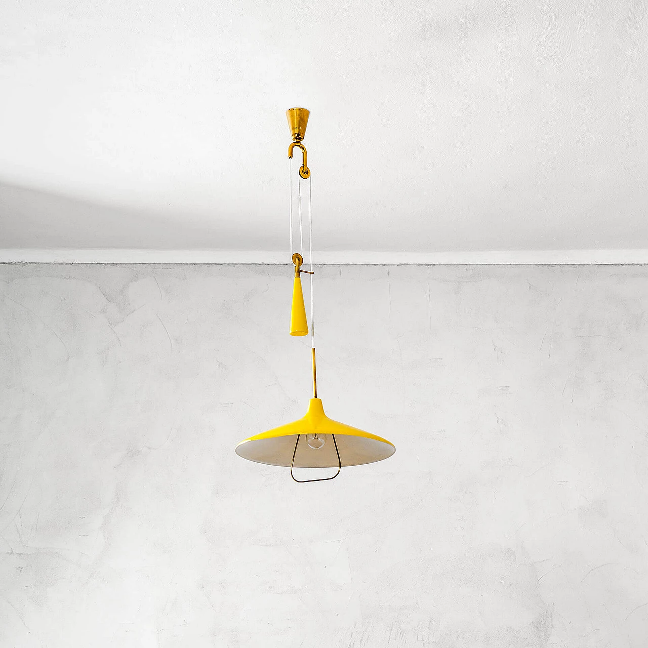 Hanging lamp 12126 by Angelo Lelli for Arredoluce, 1940s 2