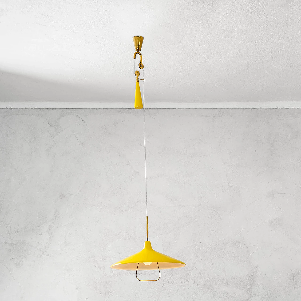 Hanging lamp 12126 by Angelo Lelli for Arredoluce, 1940s 3