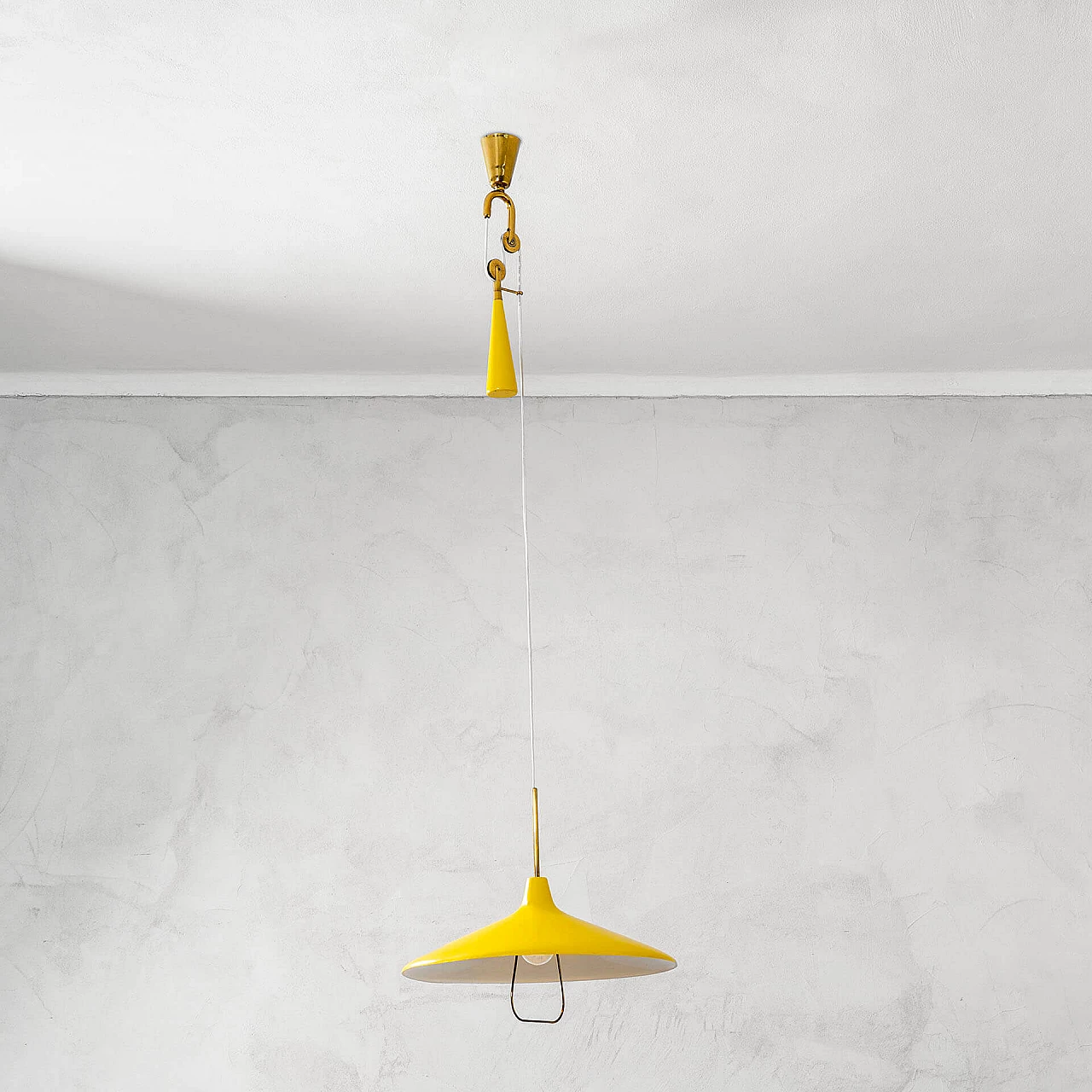 Hanging lamp 12126 by Angelo Lelli for Arredoluce, 1940s 4