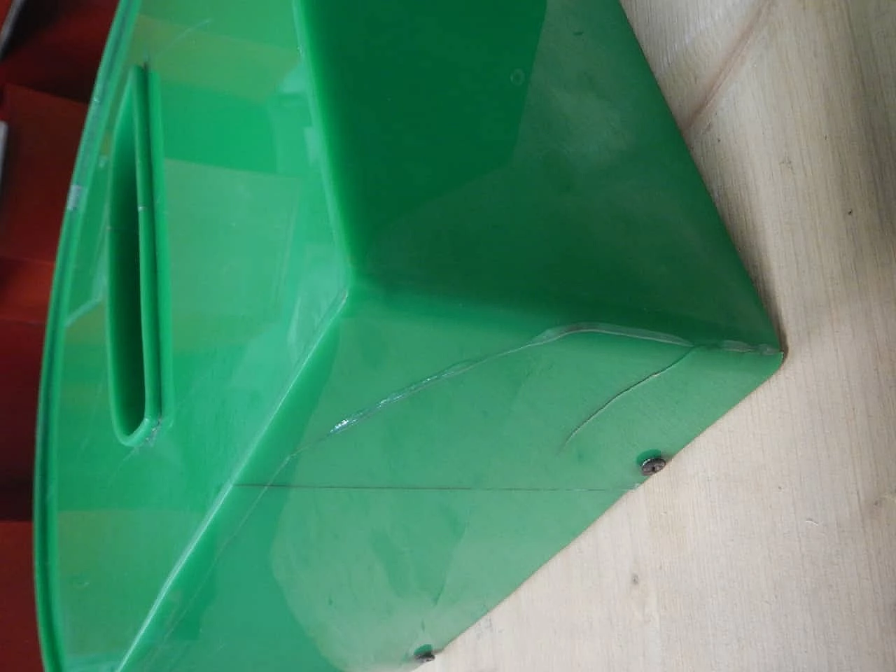 Green plastic letter P, 1980s 5
