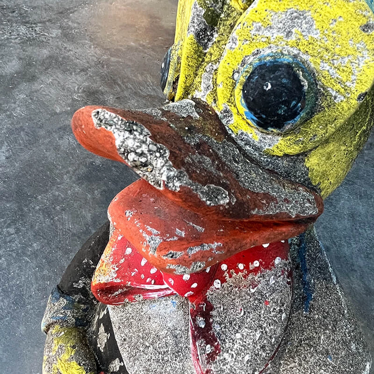 Statua da giardino di Paperino in cemento, anni '60 7