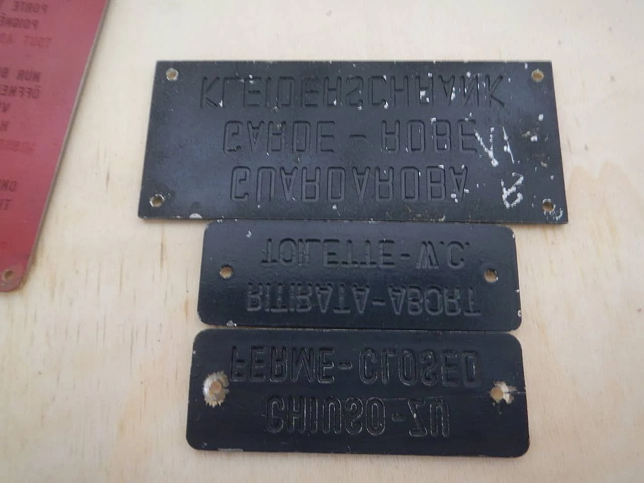 6 State Railways license plates, 1960s 11