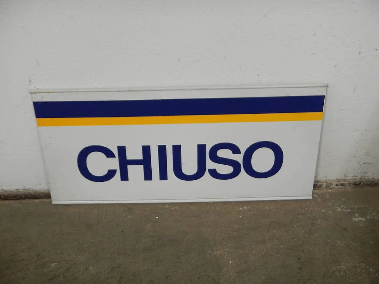 Insegna in ferro per distributore di benzina, anni '80 1