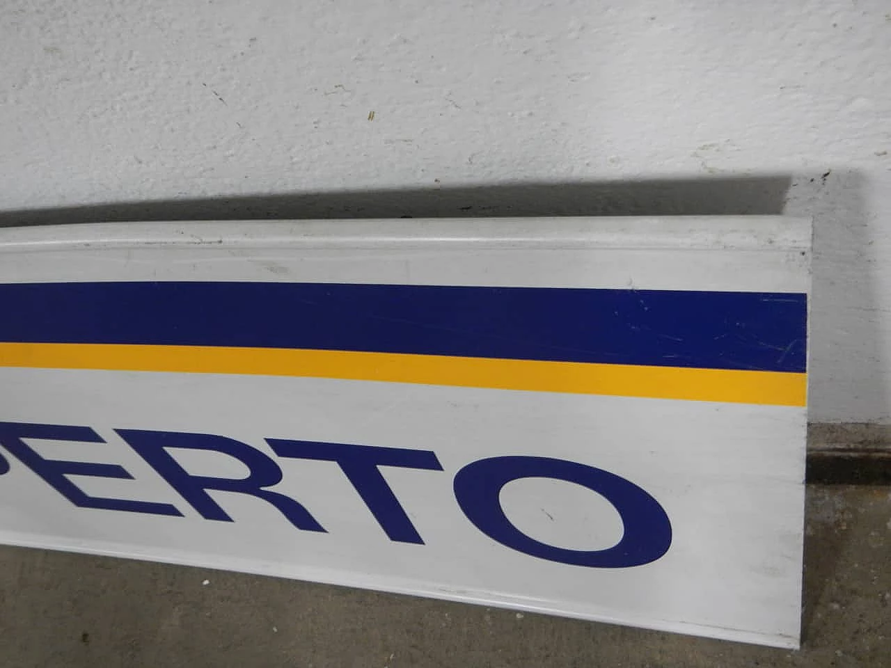 Insegna in ferro per distributore di benzina, anni '80 6