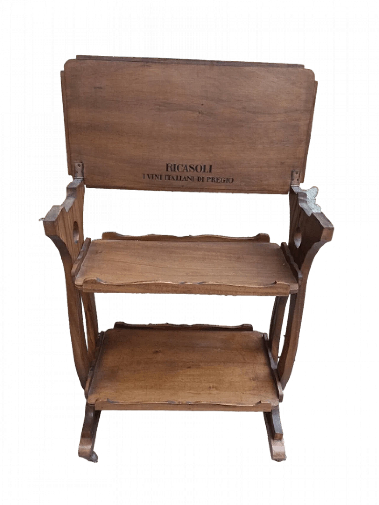 Wood bar cart by Ricasoli, 1960s 1