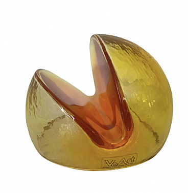 Murano glass card holder by Toni Zuccheri for Veart, 1960s