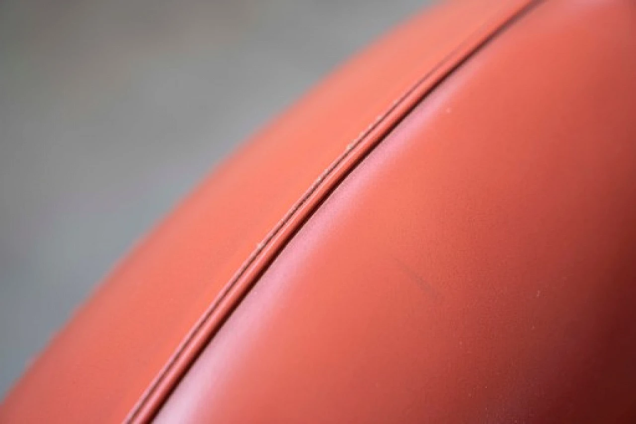 Poltrona Vanity Fair in pelle rossa di Frau, anni '90 8