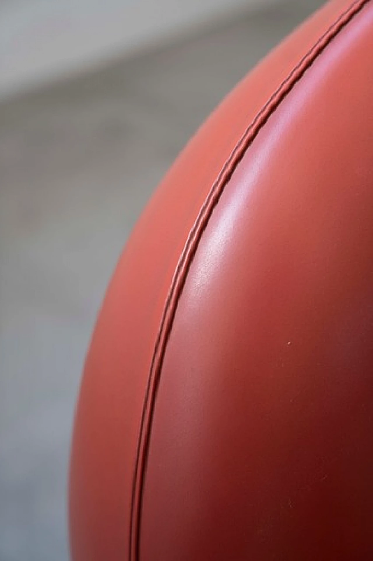 Poltrona Vanity Fair in pelle rossa di Frau, anni '90 11