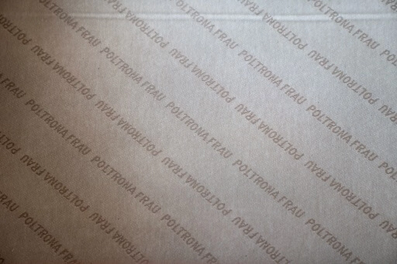 Poltrona Vanity Fair in pelle rossa di Frau, anni '90 12