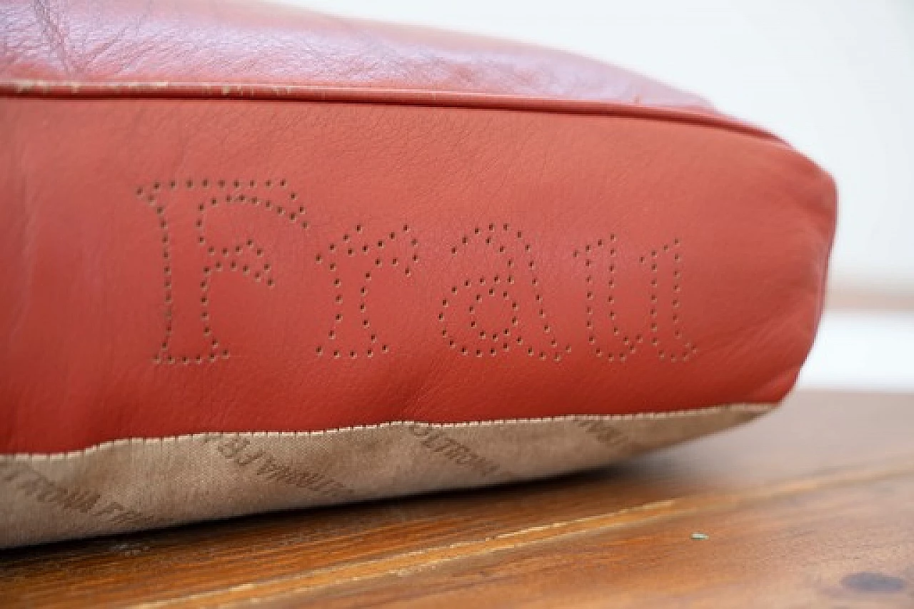 Poltrona Vanity Fair in pelle rossa di Frau, anni '90 19