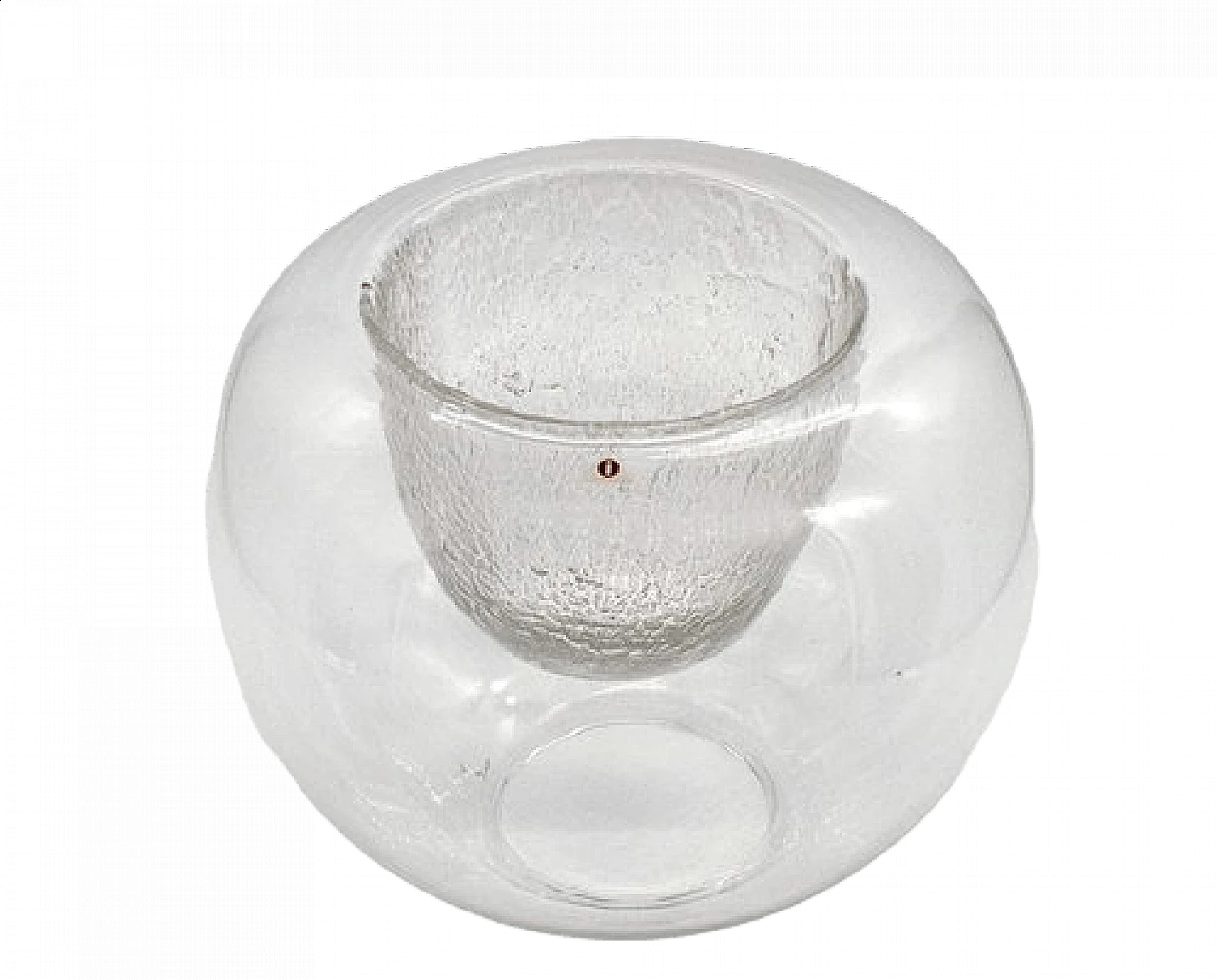 Vaso centrotavola in cristallo di Tapio Wirkkala per Iittala, anni '70 7