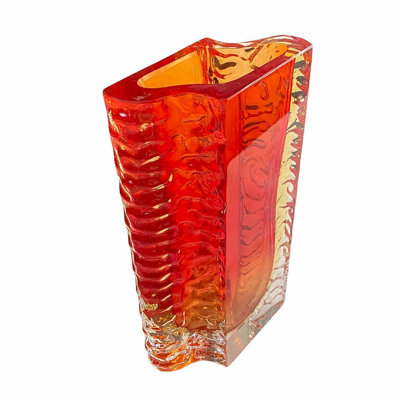 Murano glass vase by Flavio Poli for Poliarte, 1970s 1