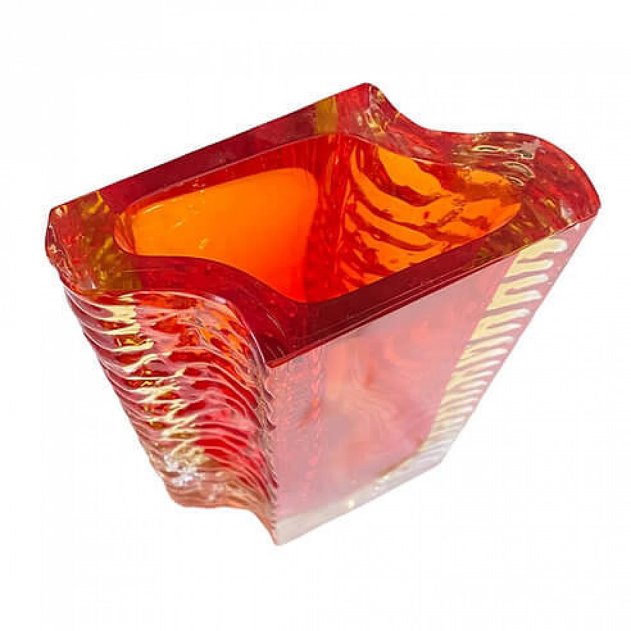 Murano glass vase by Flavio Poli for Poliarte, 1970s 4