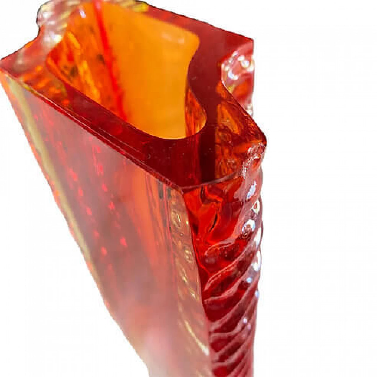 Murano glass vase by Flavio Poli for Poliarte, 1970s 5