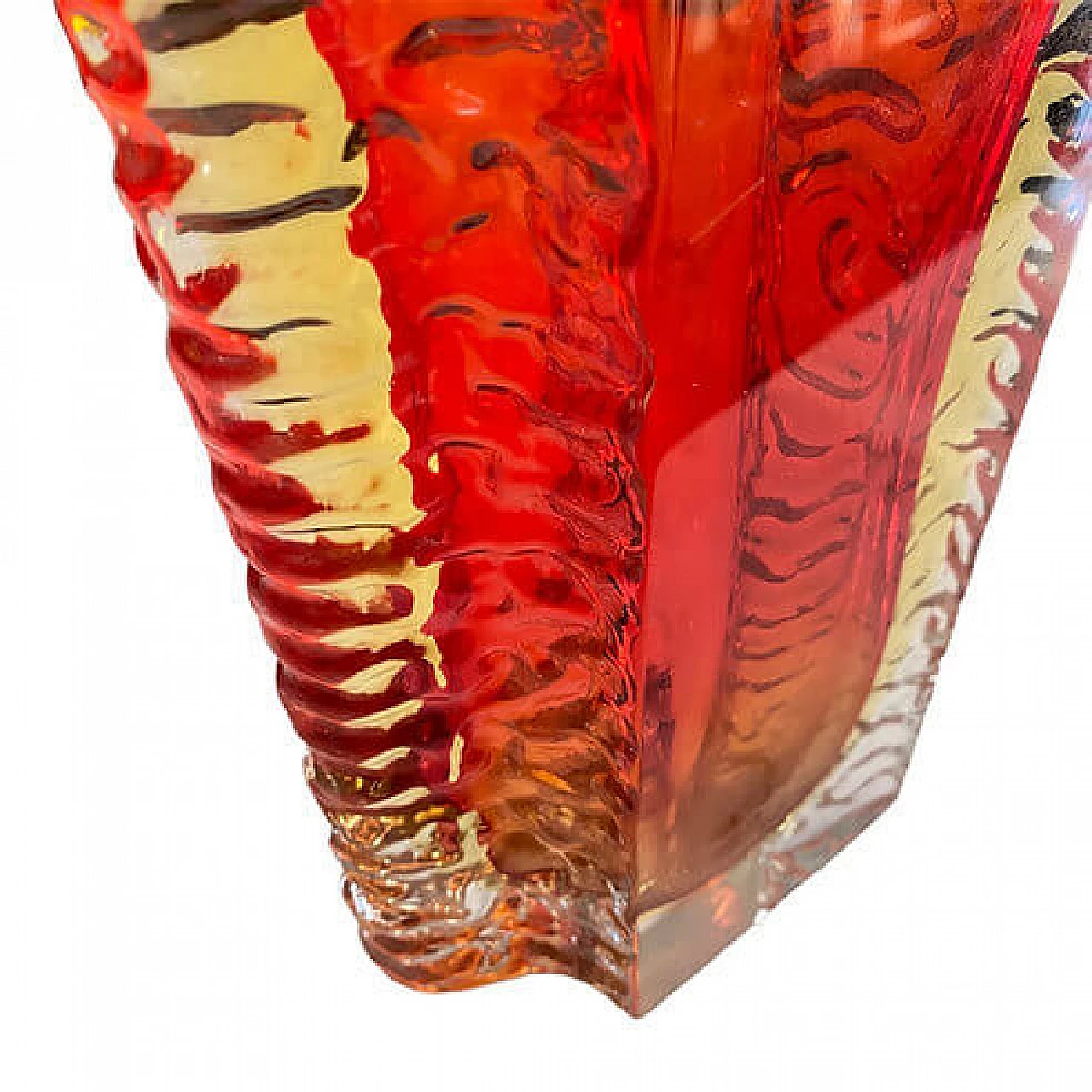 Murano glass vase by Flavio Poli for Poliarte, 1970s 7
