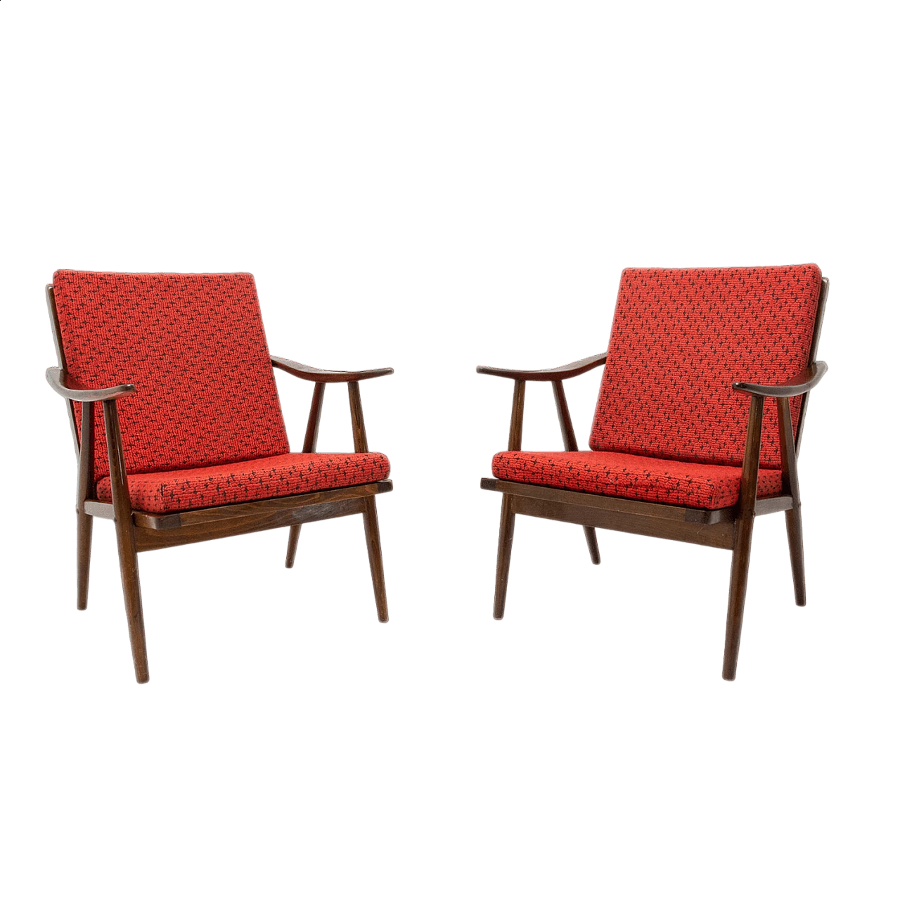 Pair of armchairs by Jaroslav Smidek for TON, 1970s 28