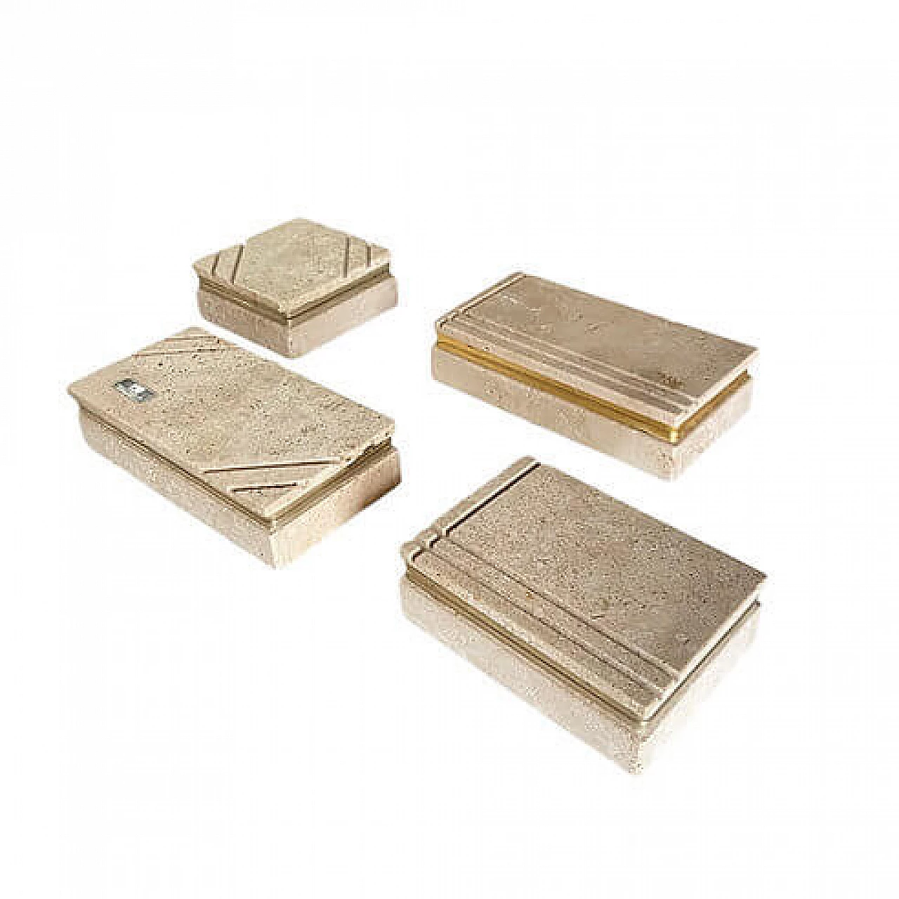 4 Scatole in travertino di Cerri Nestore, anni '70 6