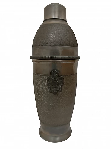 Pewter shaker with heraldic crests