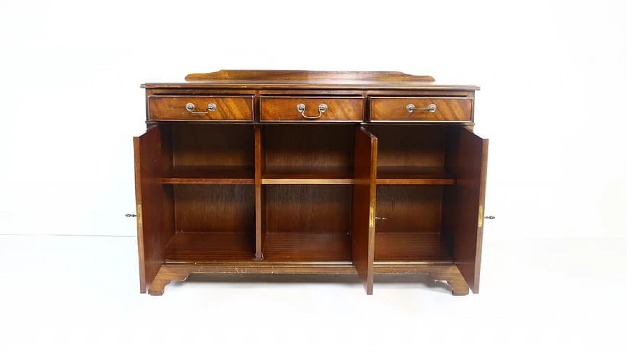 George III style mahogany sideboard, 1970s 3
