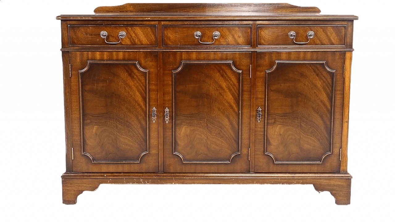 George III style mahogany sideboard, 1970s 15