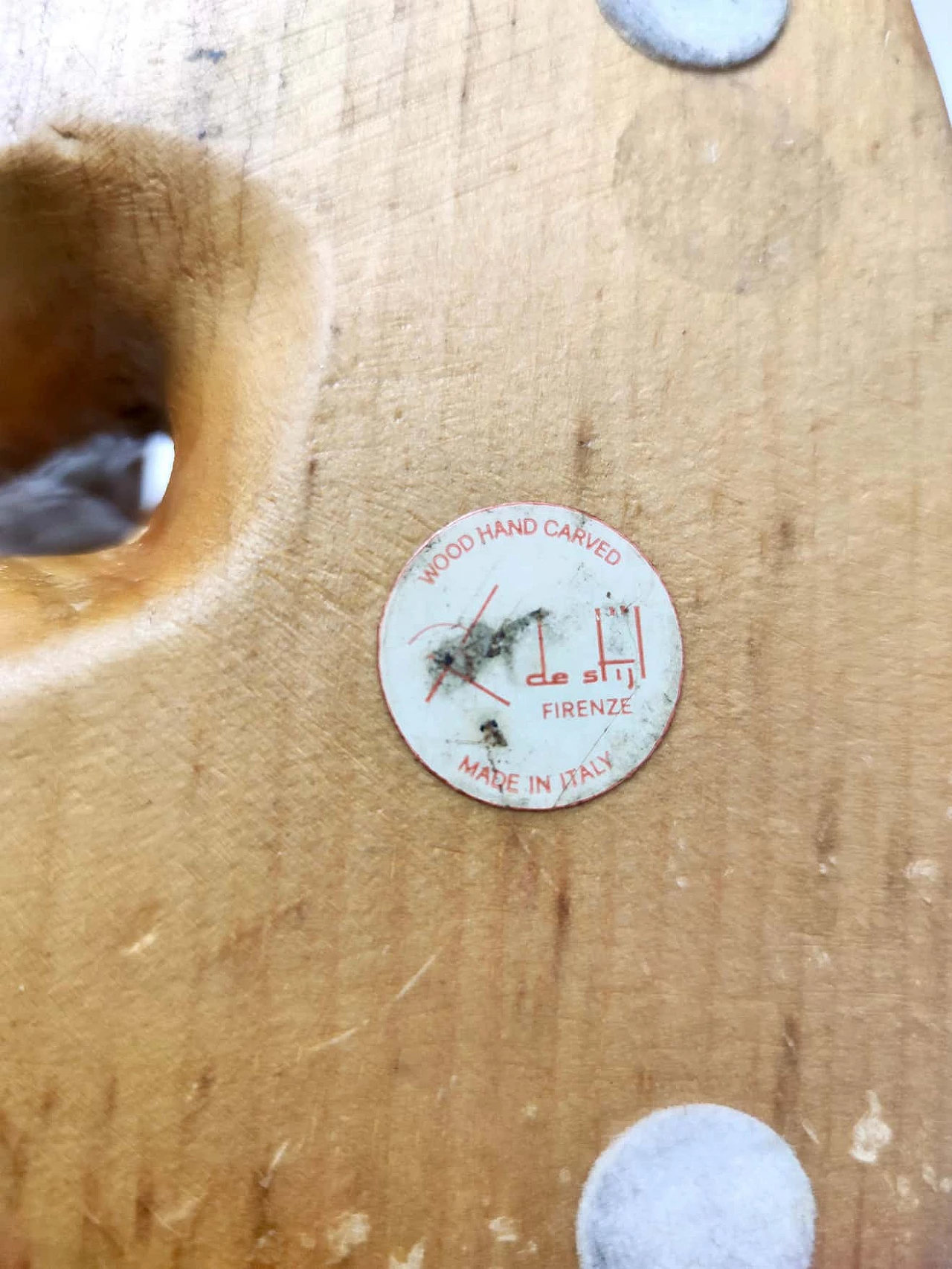 Hand-carved wooden sleeping cat sculpture by De Stijl, 1980s 2