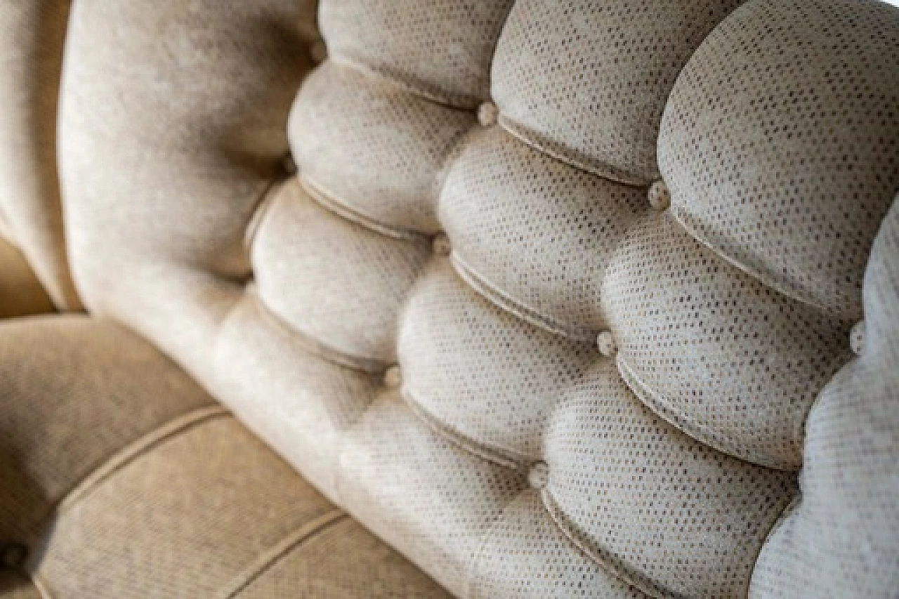 Divano in ciniglia a semicerchio componibile di F.lli Carloni, anni '70 4