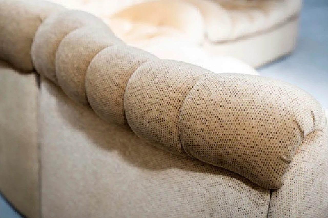 Divano in ciniglia a semicerchio componibile di F.lli Carloni, anni '70 14