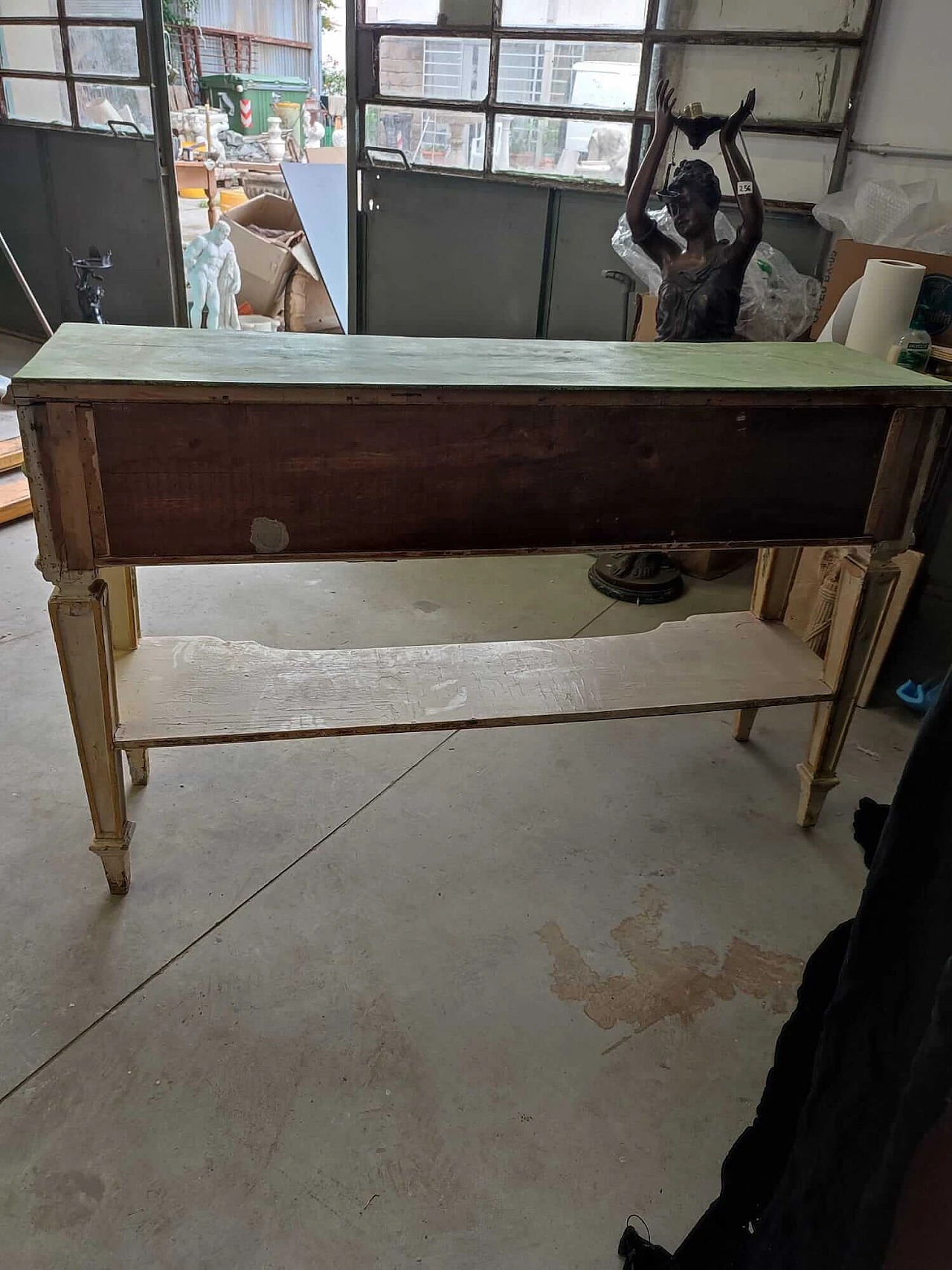 Mobiletto da farmacia Veneziano in legno laccato, fine '800 1